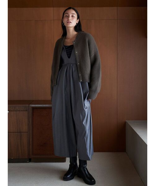 ELENDEEK（エレンディーク） カーディガン CNラクーンミックスブルゾン