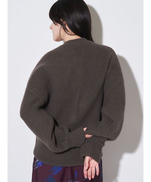 ELENDEEK（エレンディーク） カーディガン CNラクーンミックスブルゾン