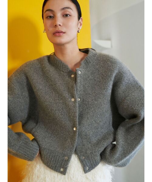 ELENDEEK（エレンディーク） カーディガン CNラクーンミックスブルゾン