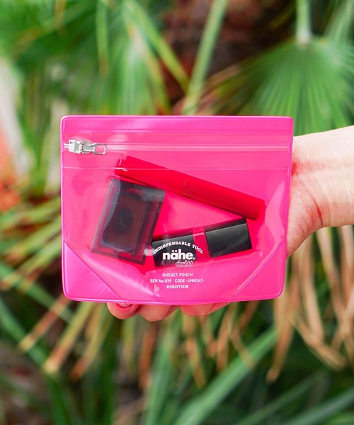 nahe ポーチ ネーエ ガセットポーチ スクエア クリア ミニ S