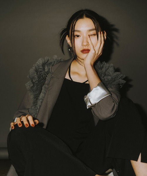 ANDRESD ジャケット テーラードジャケット ピークドラペルジャケット