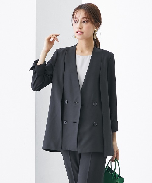 7days Life Styling セットアップ 「洗える」2WAYダブルブレスト