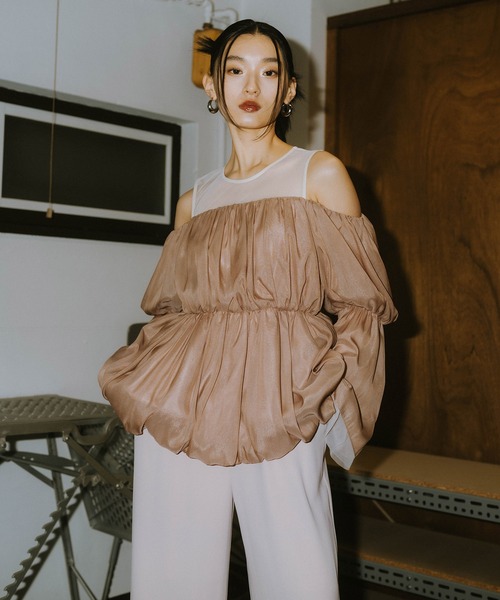 ANDRESD パンツドレス バルーンペプラムパンツドレス / balloon peplum