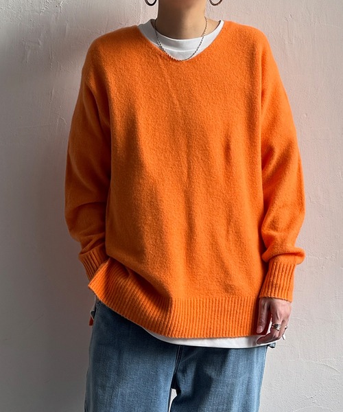 LBC（エルビーシー） ニット セーター アンゴラ混Vネックニットプル