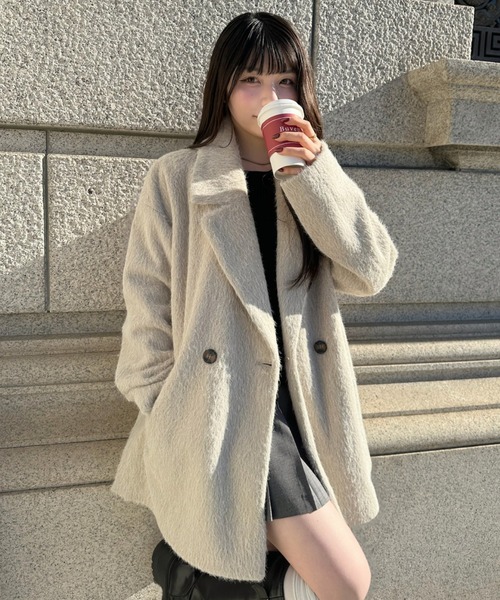 Ada. ジャケット テーラードジャケット シャギー ダブル ジャケット