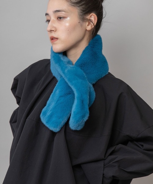 Munich（ミューニック） マフラー ストール フェイクファーショート