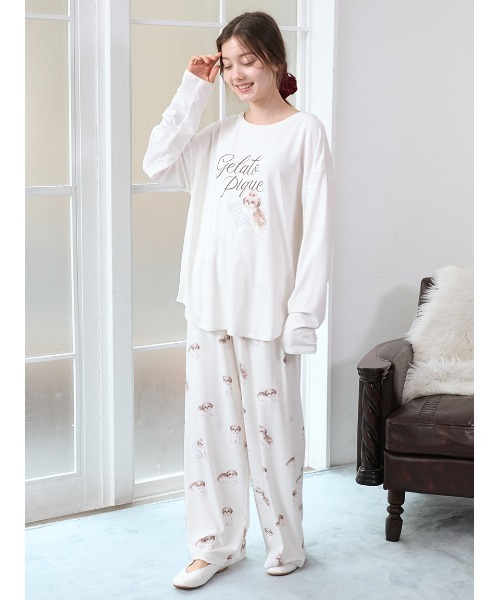 gelato pique（ジェラートピケ） パジャマ ルームウェア シーズー柄