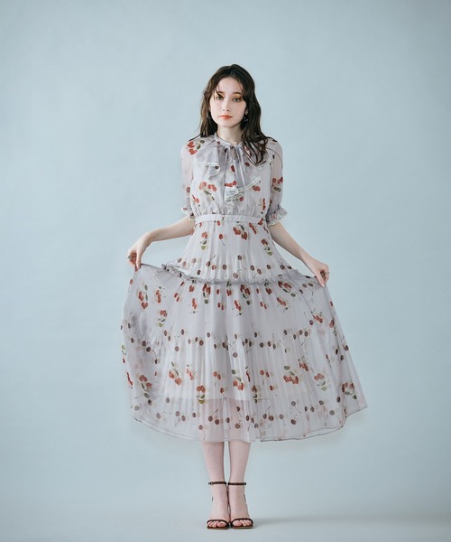 Audie a Muses（オーディア ミューズ） ワンピース チェリープリント