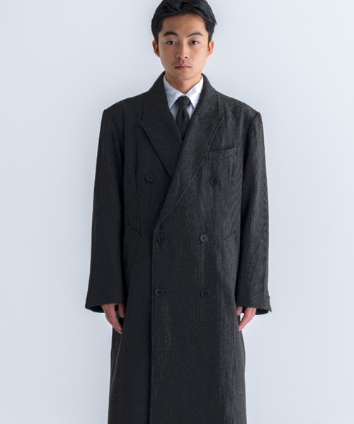 SINSS トレンチコート コート Classic Wool Blend Tweed Coat