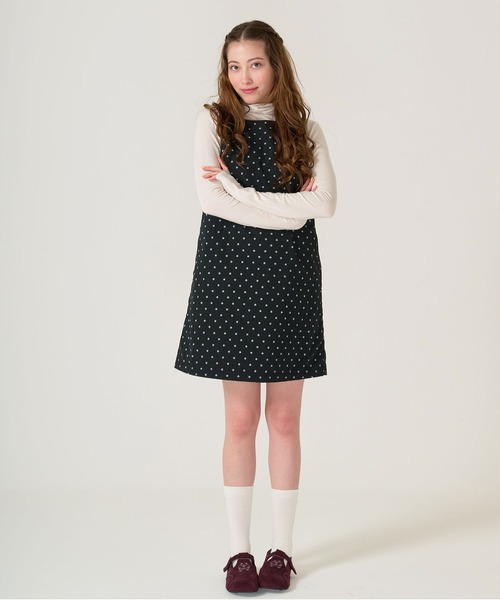 TINA：JOJUN（ティーナジョジュン） ワンピース ドット柄 ミニ丈