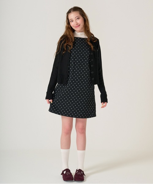 TINA：JOJUN（ティーナジョジュン） ワンピース ドット柄 ミニ丈