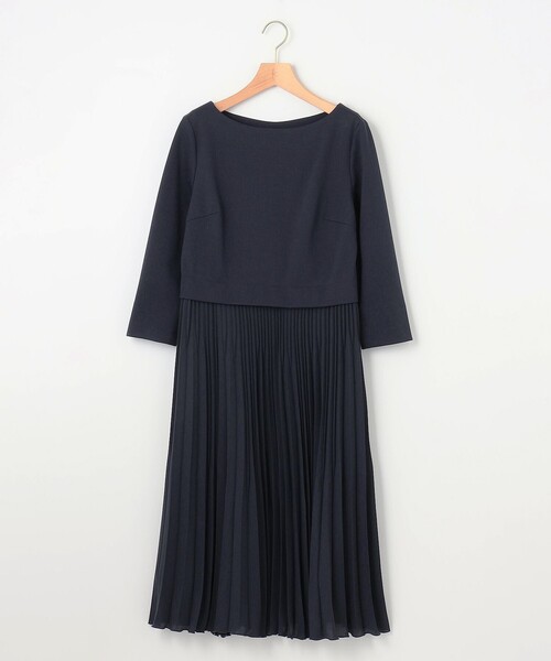 組曲（KUMIKYOKU） ワンピース ジャージーコンビプリーツ ワンピース