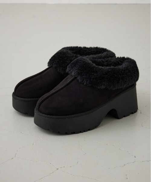 AZUL BY MOUSSY（アズールバイマウジー） スリッポン 厚底ムートン