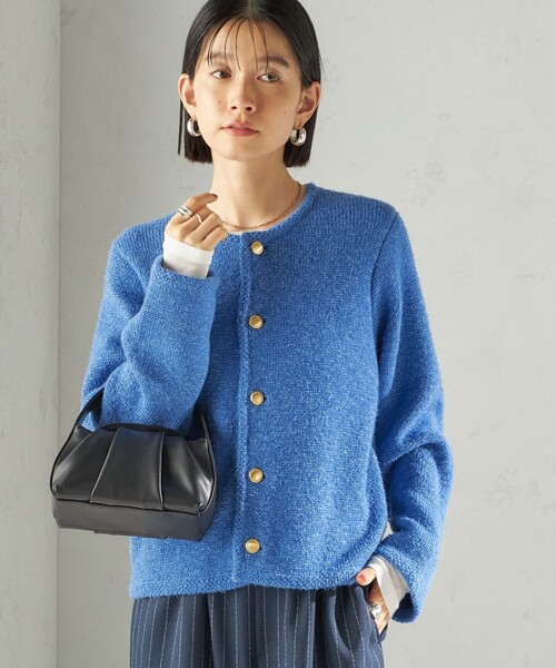 SHIPS（シップス） カーディガン 「手洗い可能」ミックス ヤーン