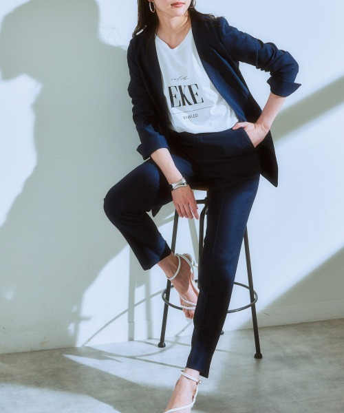 7days Life Styling セットアップ 「洗える」リネンライク ストレッチ