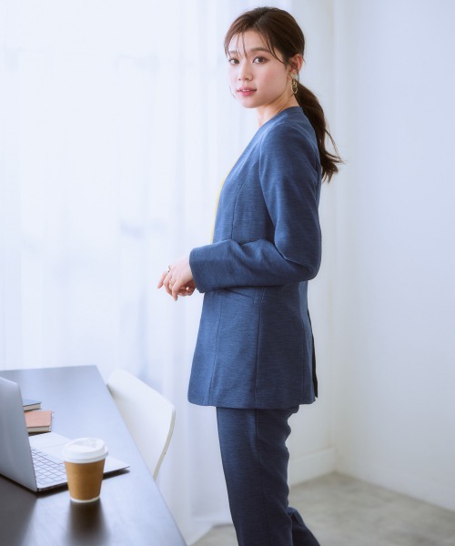 7days Life Styling セットアップ 「洗える」リネンライク ストレッチ