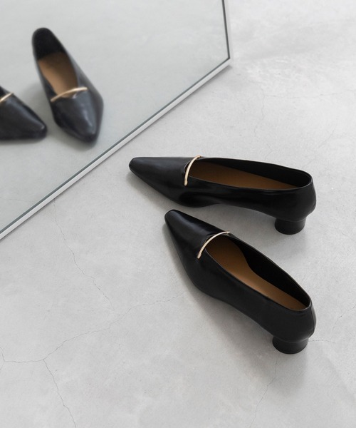 LE TALON（ル タロン） フラットパンプス 23.5cm ブラック レディース