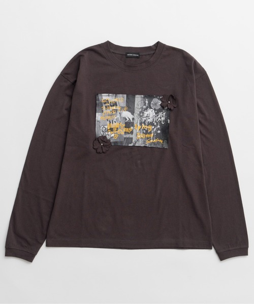 MAISON SPECIAL（メゾンスペシャル） tシャツ Garden Flower Photo