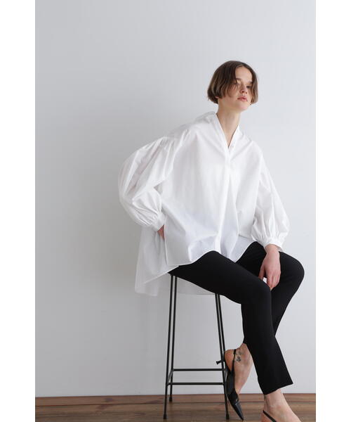 LE PHIL（ル フィル） ブラウス シャツ タイプライターギャザー