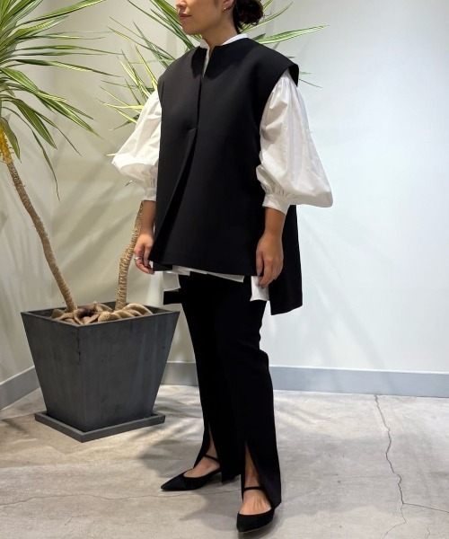 LE PHIL（ル フィル） ブラウス シャツ タイプライターギャザー