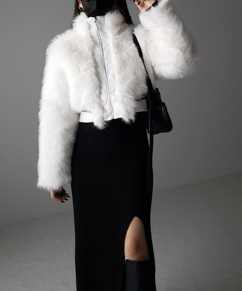 me+em select（ミームセレクト） コート アウター 「 2color 」ジップ