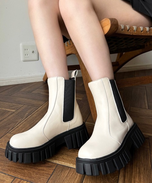 shopnikoniko（ショップにこにこ） ブーツ サイドゴアブーツ