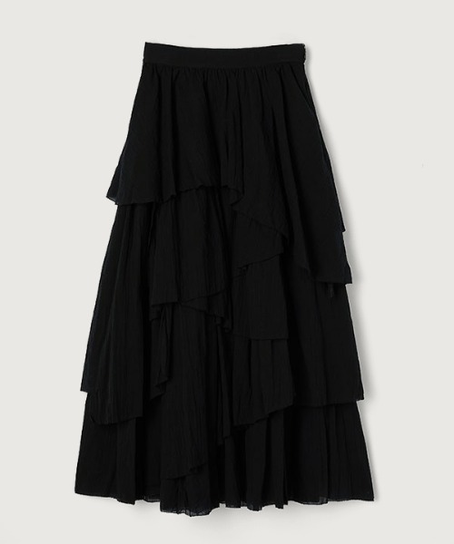 anuans（アニュアンス） スカート イレギュラーティアードボリューム