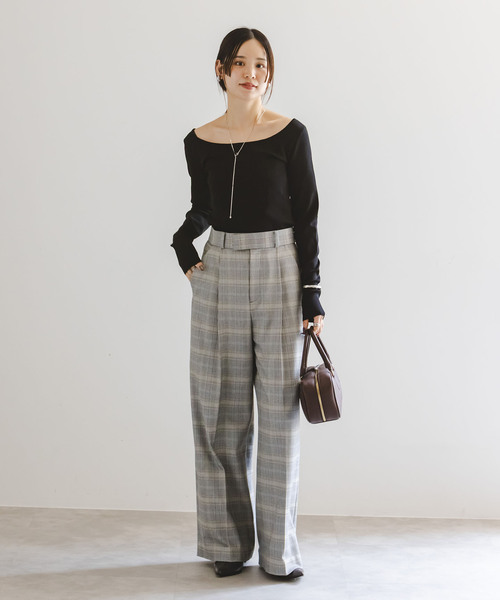 NOBLE（ノーブル） ニット セーター デコルテロングスリーブニット