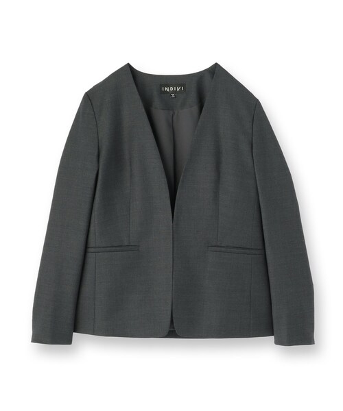 INDIVI（インディヴィ） スーツ 「日本製／スーツ／通勤」シルクウール