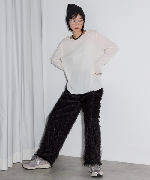 leimn パンツ ラメシャギーパンツ レディース : ZOZOTOWN Yahoo!店