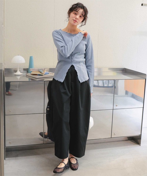 titivate（ティティベイト） パンツ カーブデザインツイルパンツ