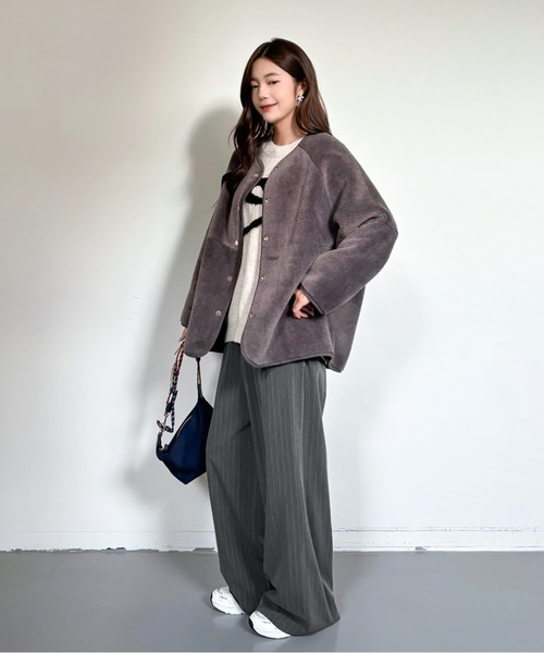 パンツ ストライプワイドパンツ レディース : ZOZOTOWN Yahoo!店