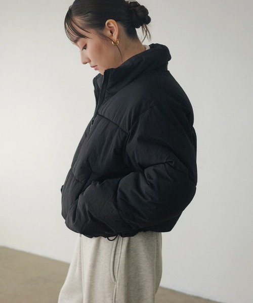 andme（アンドミー） ダウンコート ダウンジャケット ダブルジップ中綿