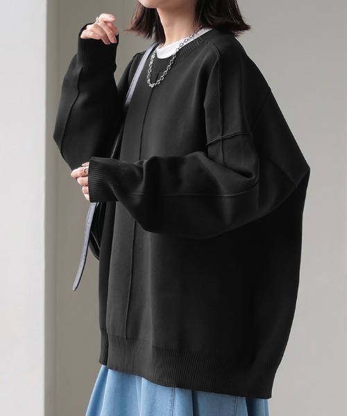 HUG.U（ハグユー） ニット セーター オーバーサイズスポンジニット