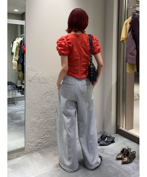 SLY（スライ） ブラウス シャツ GATHER WOVEN TOPS ギャザー ウーブン