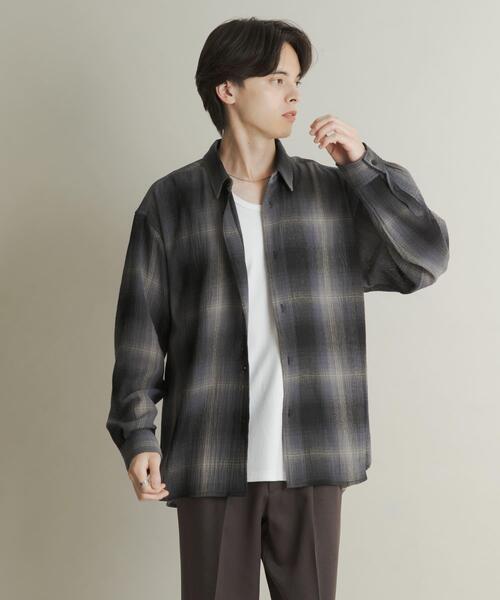 SENSE OF PLACE by URBAN RESEARCH シャツ オンブレーチェック