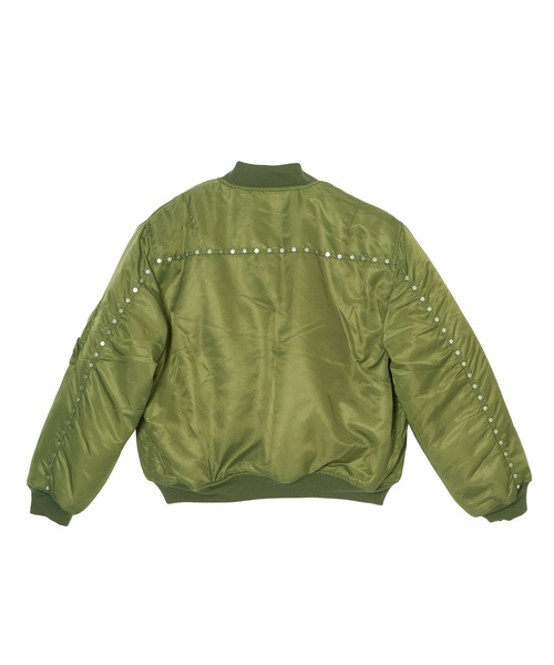 AFB（エーエフビー） ma1 ma-1 PUFFER STUDDED BOMBER メンズ
