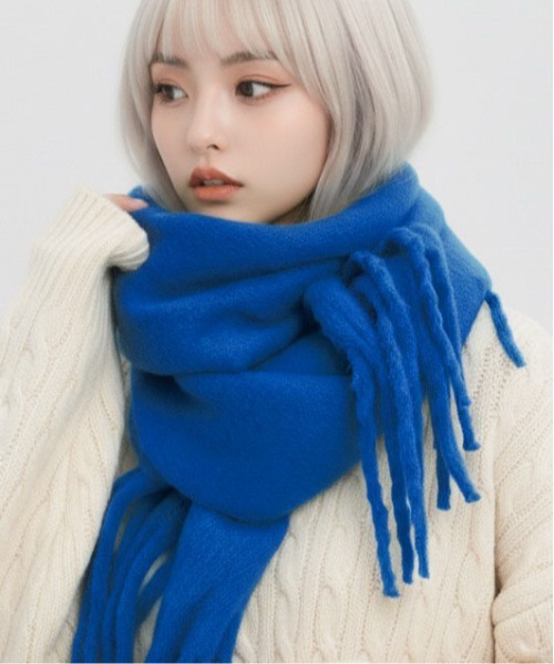 マフラー ストール 「HIKA」大判マフラー／無地ストール レディース