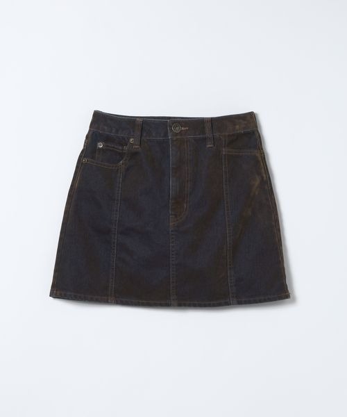 JEANASIS（ジーナシス） デニムスカート フロッキーデニムミニスカート