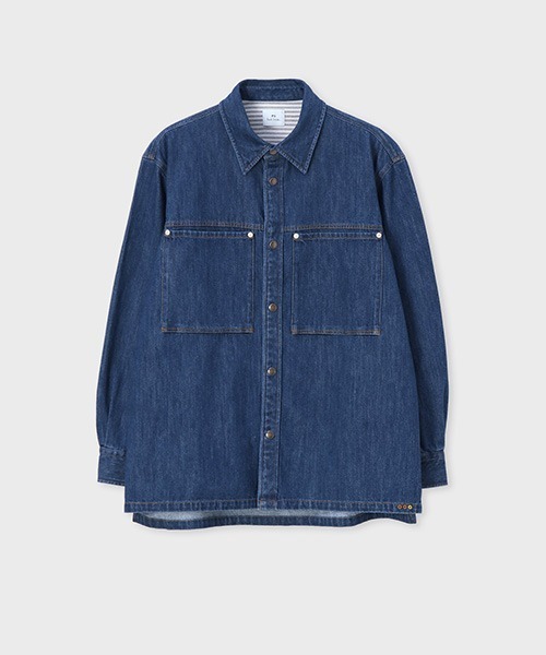 PS Paul Smith ブルゾン アウター インディゴデニム シャツブルゾン
