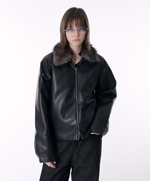 selle glant（セレグランテ） 革ジャン ライダース 2WAY DOUBLE ZIP