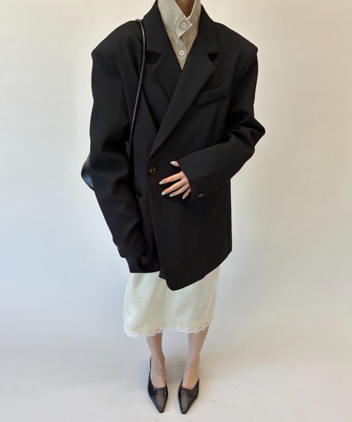 FUULLY STUDIO ジャケット テーラードジャケット 2WAYボクシー