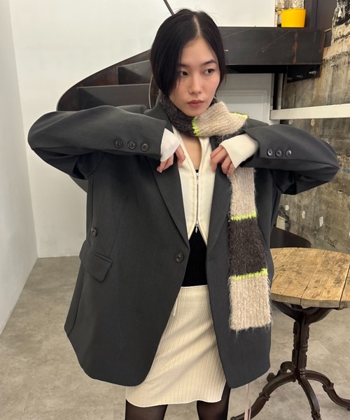 FUULLY STUDIO ジャケット テーラードジャケット 2WAYボクシー