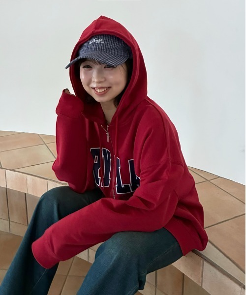 AS KNOW AS（アズノゥアズ） パーカー Wジップとロゴパーカー「UNISEX