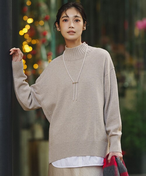 23区（ニジュウサンク） ニット セーター カシミヤブレンド ハイネック