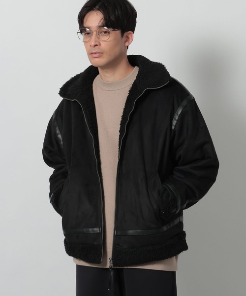 LAKOLE（ラコレ） ブルゾン アウター スエードリバーシブルボア