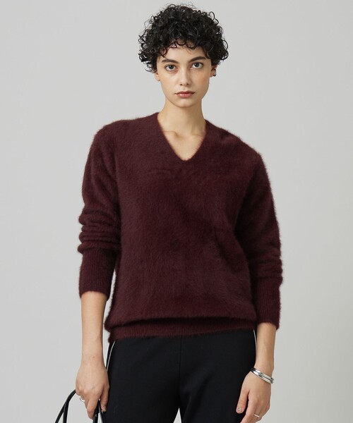 ICB（アイシービー） ニット セーター フォックスアルパカ Vネックプル