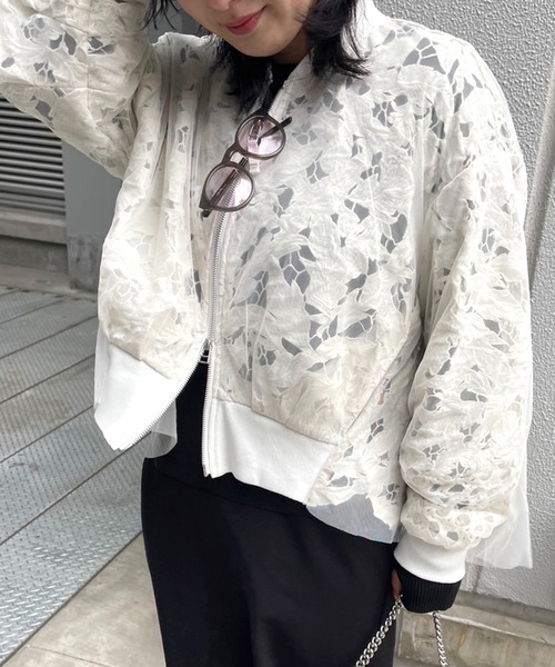 AULA AILA（アウラ アイラ） ブルゾン アウター レースブルゾン