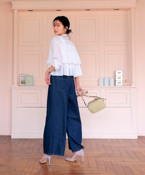 Jines（ジネス） ブラウス シャツ ティアードブラウス レディース