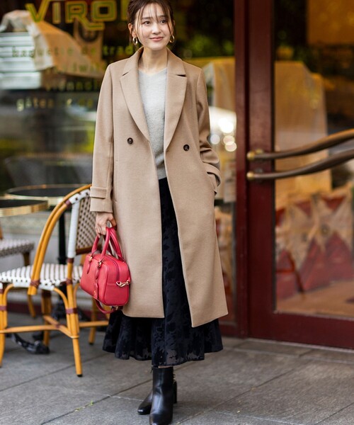 ANY SIS（エニィスィス） コート チェスターコート ウールライクロング